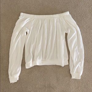 White off the shoulder top